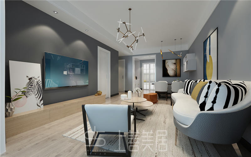 榮盛城95平現(xiàn)代簡約