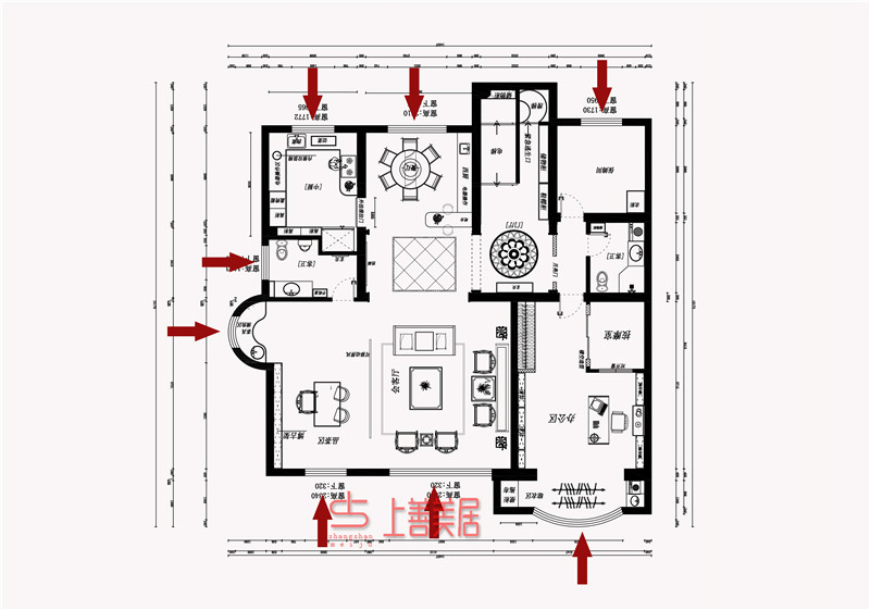 卓達玫瑰園400㎡中式 卓達玫瑰園400㎡中式