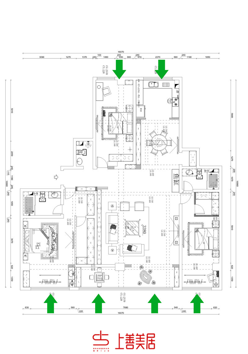 奧體中心/250㎡/新中式