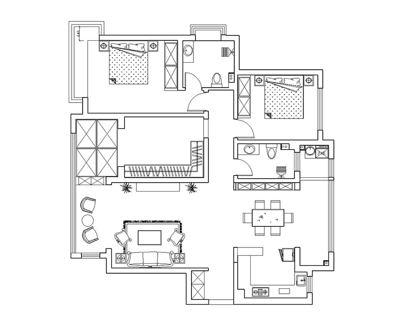 盛邦大都會(huì)/139平/現(xiàn)代簡約