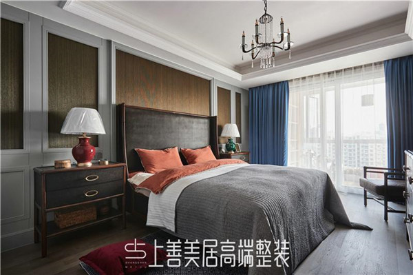 正定自建別墅326平美式裝修效果圖