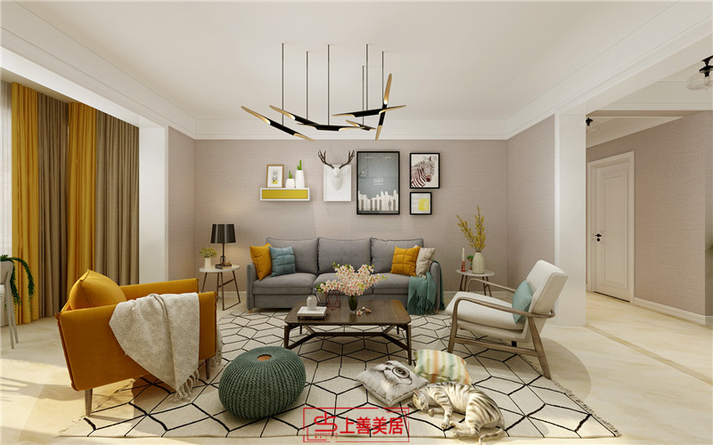 瀚唐三期/138㎡/北歐現(xiàn)代