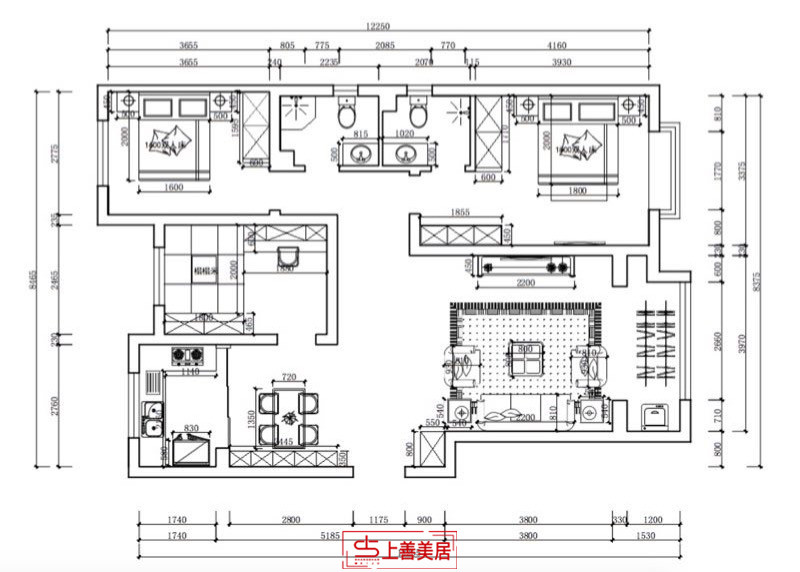 上城悅府/125㎡/現(xiàn)代