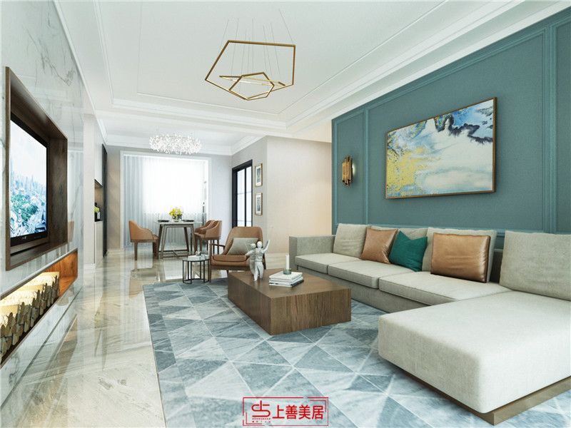 潤德天悅城/138㎡/輕奢風(fēng)格