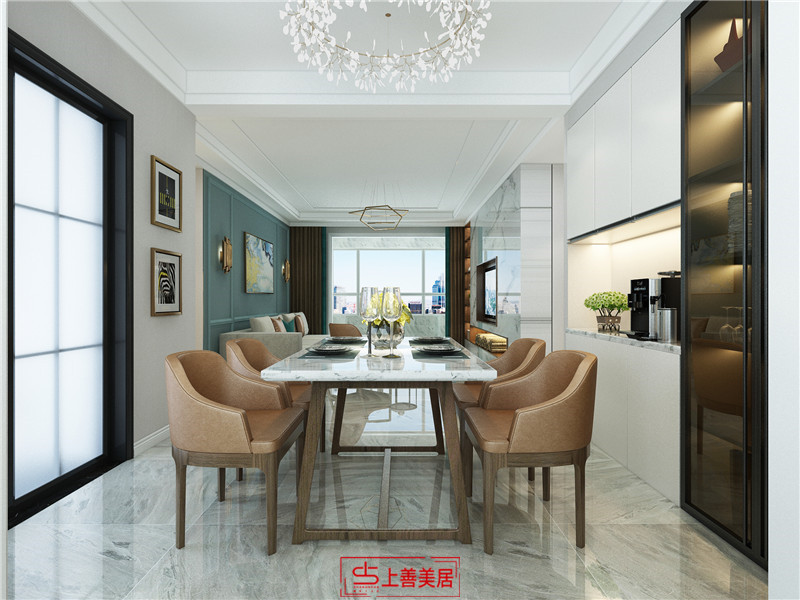 潤德天悅城/138㎡/輕奢風(fēng)格