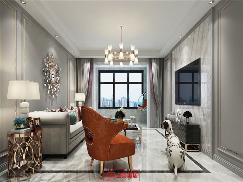 保利東郡/137㎡/美式輕奢