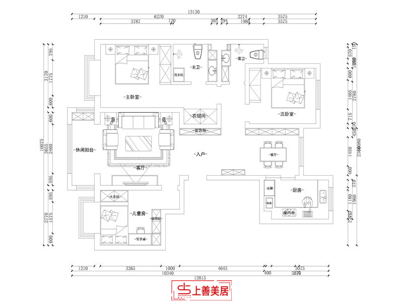 盛世華庭/130㎡/新中式