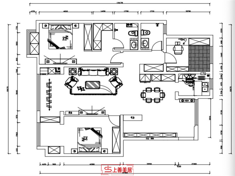 秀水名邸/86㎡/簡(jiǎn)約