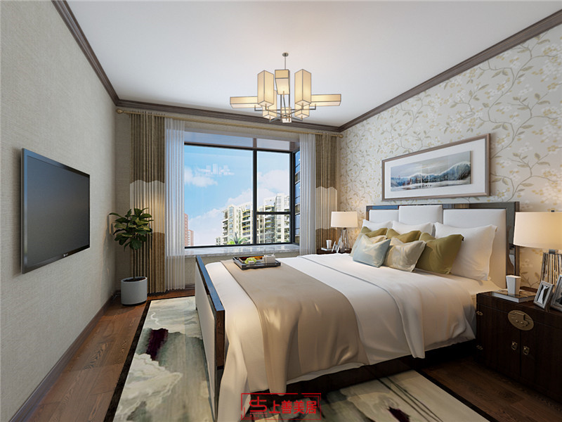 天佑家園135臥室平新中式風(fēng)格