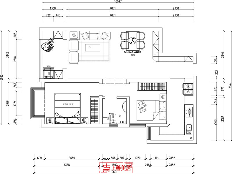 古運碼頭/90㎡/新中式