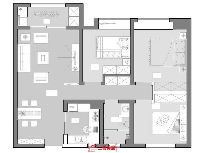 保利堂悅/現(xiàn)代簡約/107㎡