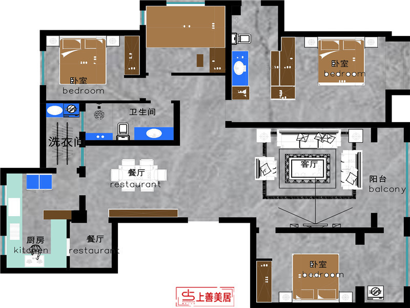 天悅城/170㎡/現(xiàn)代風(fēng)