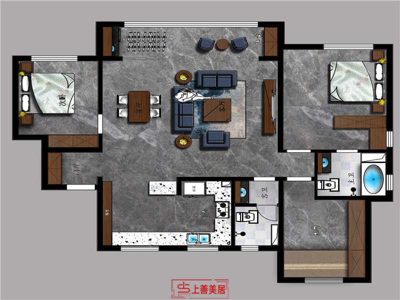 金輝優(yōu)步大道/110㎡/現代