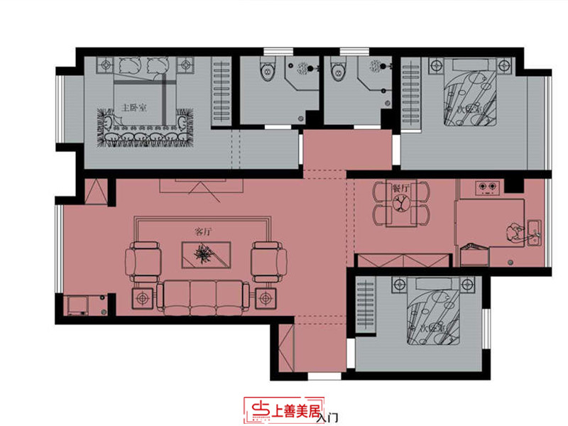 鹿城一號/125㎡/現(xiàn)代