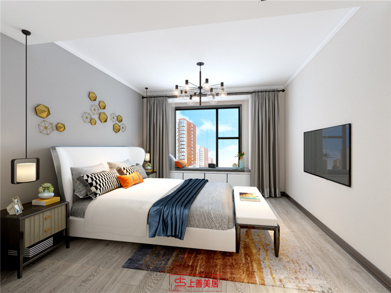 翰林甲第145平現(xiàn)代風(fēng)格臥室