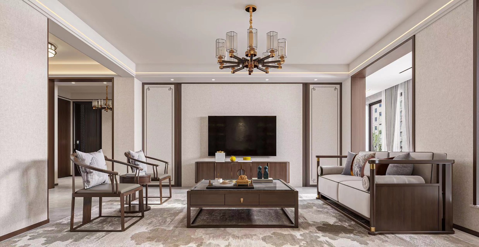 國仕山/245㎡/新中式