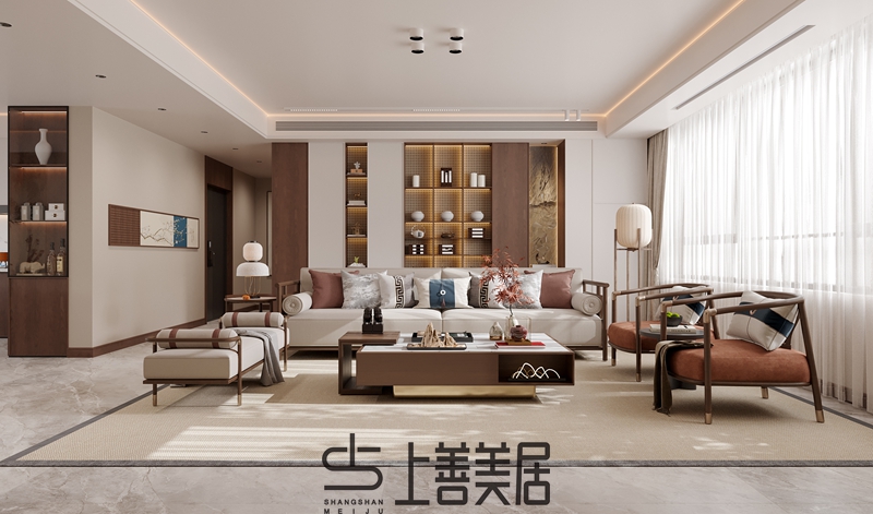 豐瑞苑四室兩廳宋式美學裝修設(shè)計