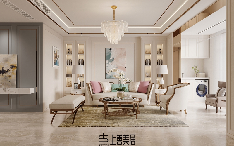 德賢華府160平簡(jiǎn)歐風(fēng)格效果圖