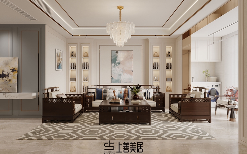 德賢華府160平簡(jiǎn)歐風(fēng)格裝修設(shè)計(jì)7