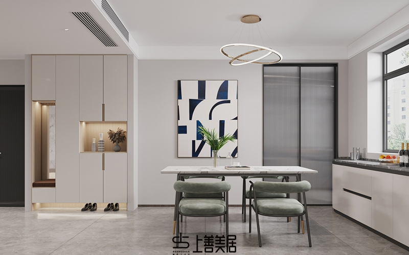 德賢華府160平簡歐風(fēng)格效果圖