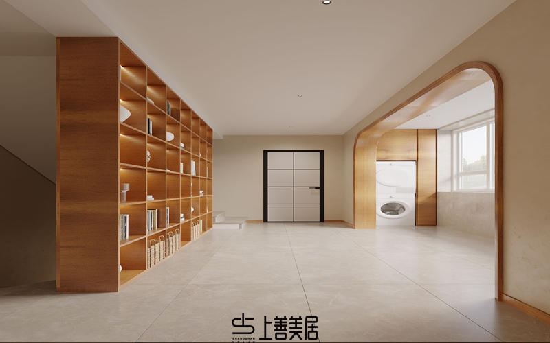 孔雀城350㎡田園風(fēng)別墅裝修設(shè)計