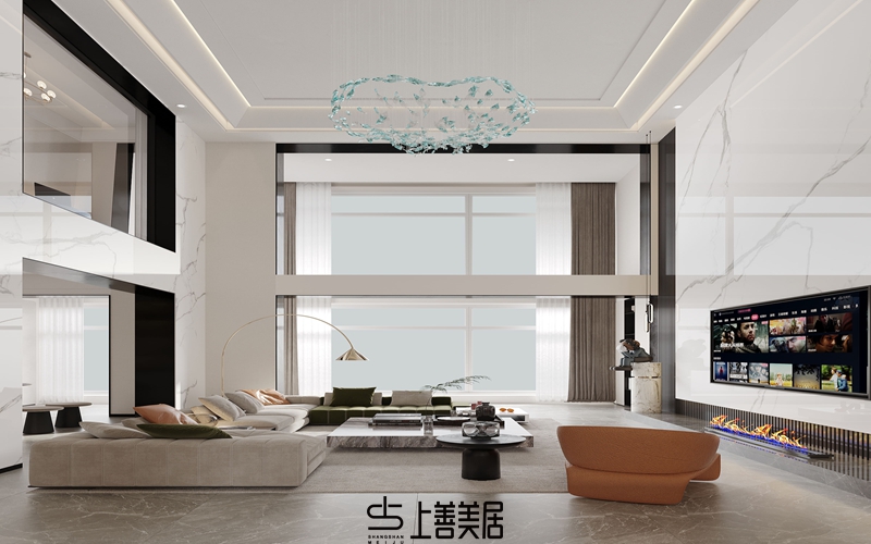 保定康城紫玉府140現(xiàn)代簡約風格案例