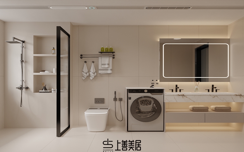 康城紫玉府140現(xiàn)代簡約風格效果圖01