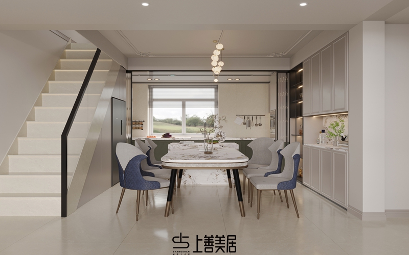 保定康城紫玉府140㎡輕奢裝修案例