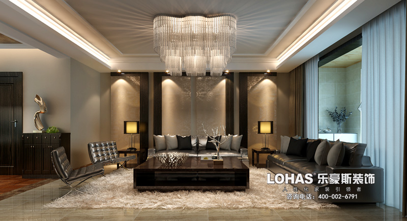 上東花園三室兩廳139㎡現(xiàn)代風(fēng)格