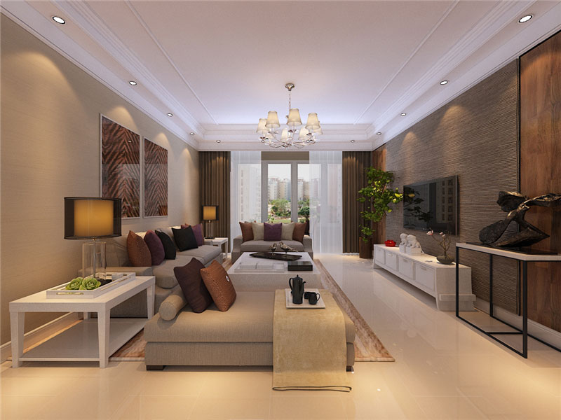 盛邦大都會/現(xiàn)代簡約/139㎡/三室兩廳