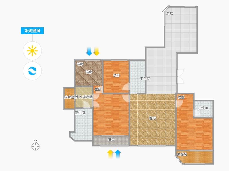 天山九峰3室0廳5衛(wèi)0廚191.00㎡采光通風圖
